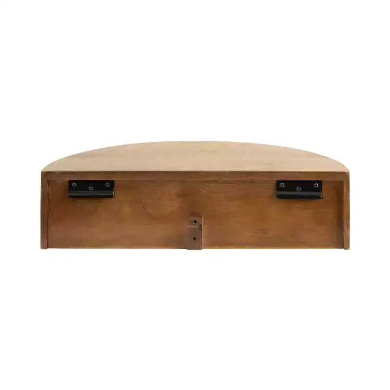 Kate & Laurel All Things Decor 20"x11"x6" Reid Floating Wood Shelf Walnut Brown