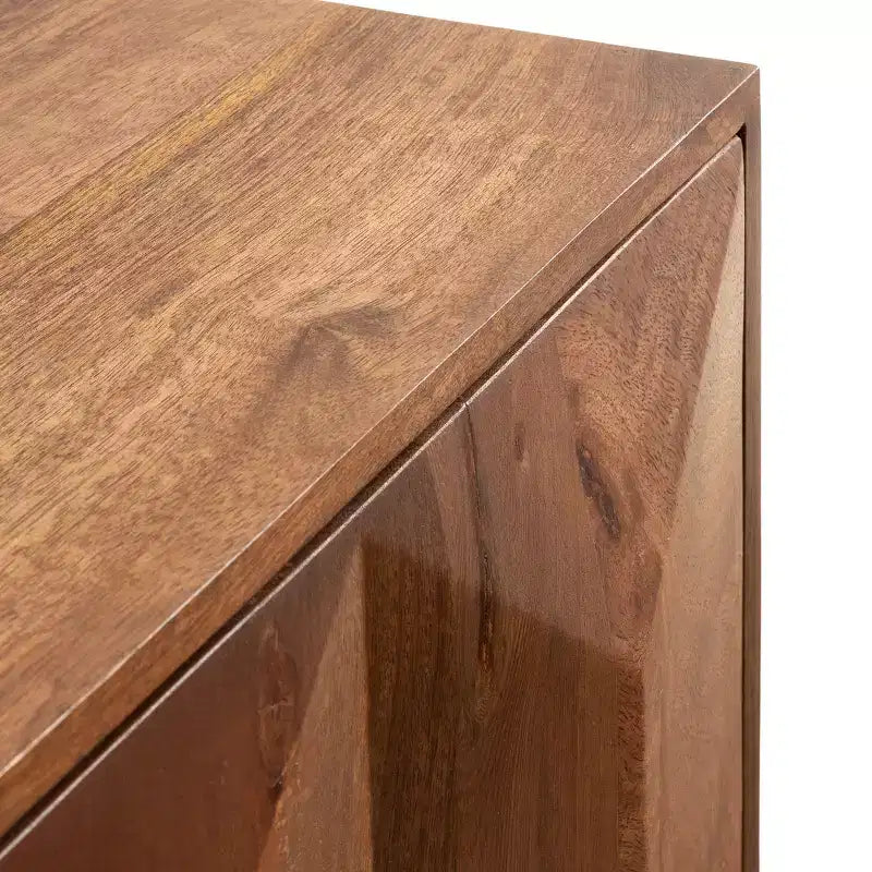 Kate & Laurel All Things Decor 30"x10"x14" Ranier Two-Door Wall Cabinet Walnut Brown