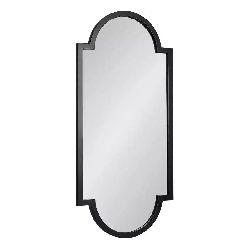 Kate & Laurel All Things Decor 20"X42" Jovie Decorative Wall Mirror Black
