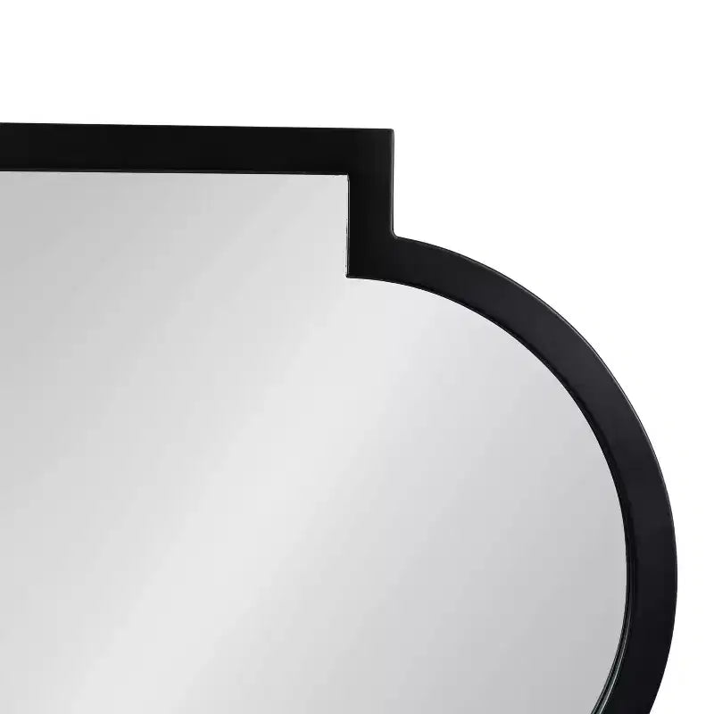 Kate & Laurel All Things Decor 20"X42" Jovie Decorative Wall Mirror Black
