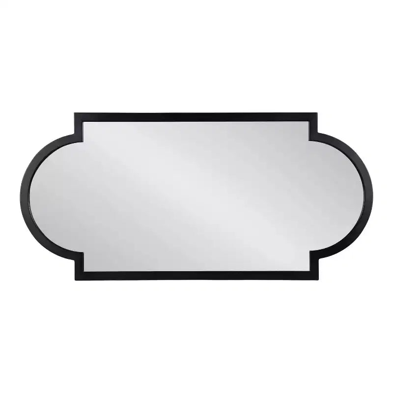 Kate & Laurel All Things Decor 20"X42" Jovie Decorative Wall Mirror Black