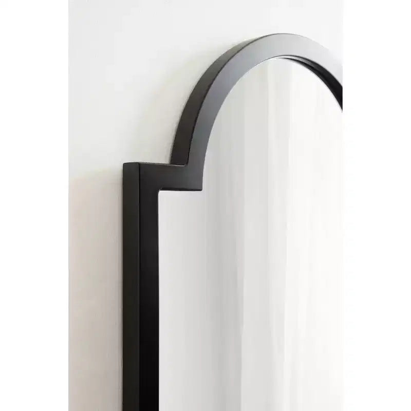 Kate & Laurel All Things Decor 20"X42" Jovie Decorative Wall Mirror Black