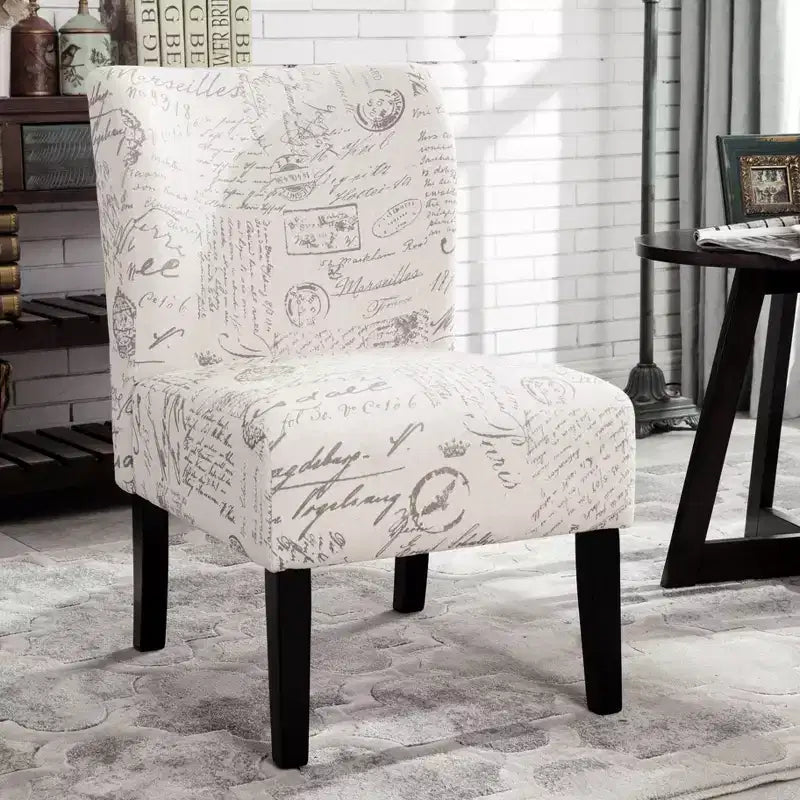 Roundhill Furniture Capa Fabric Armless Contemporary Accent Chair