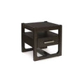 Signature Design by Ashley Breckington Contemporary End Table with Storage Drawers, Dark Brown