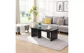 TUYOHW MDF Modular Coffee Table, 2-Way Splicing Center Table, Rectangle Wood Detachable Coffee Table, Single L Shape Farmhouse Side Table
