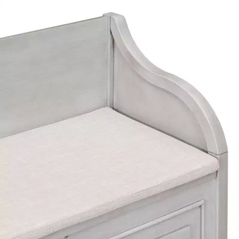 TUYOHW Storage Bench Ottoman with Storage Upholstered Shoe Storage Bench with Removable Cushion Shoe Bench for Living Room, Bedroom, Entryway
