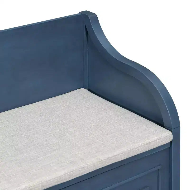 TUYOHW Storage Bench Ottoman with Storage Upholstered Shoe Storage Bench with Removable Cushion Shoe Bench for Living Room, Bedroom, Entryway
