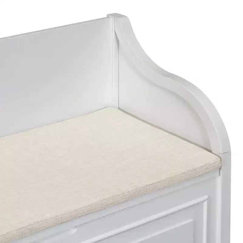 TUYOHW Storage Bench Ottoman with Storage Upholstered Shoe Storage Bench with Removable Cushion Shoe Bench for Living Room, Bedroom, Entryway