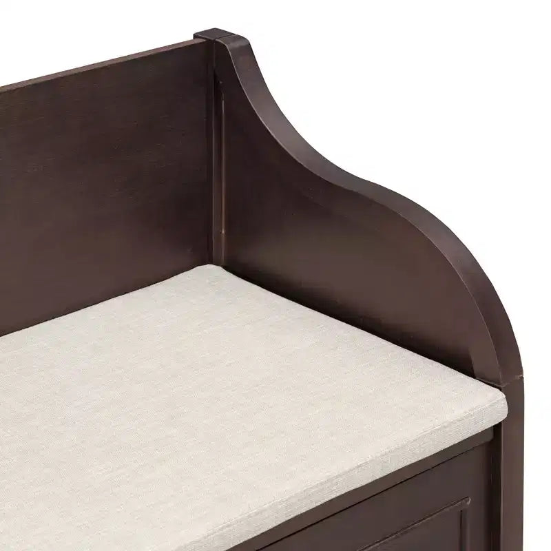 TUYOHW Storage Bench Ottoman with Storage Upholstered Shoe Storage Bench with Removable Cushion Shoe Bench for Living Room, Bedroom, Entryway