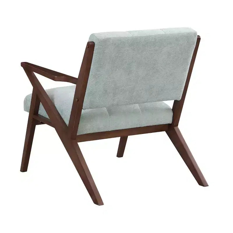 Mid-Century Modern Accent Chair with Plush Cushions, Comfy Wood Frame Reading Chair for Living Room, Bedroom, or Office-Panipeachy