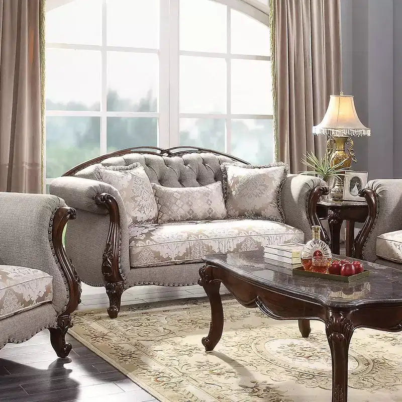 Acme Furniture Miyeon Sofa Cherry Finish