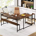 LITTLE TREE L-Shaped Desk Rustic Brown