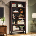 LITTLE TREE 70.87" Tall 5 Tier Bookcase Brown