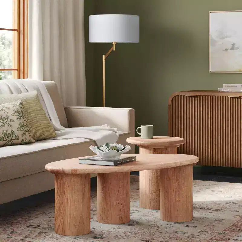 Organic Side Table Natural Wood- Threshold™