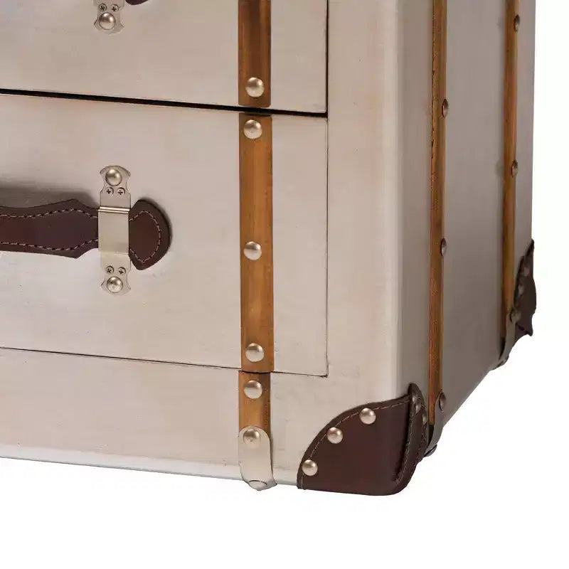 Baxton Studio Naylor 3 Drawer Cabinet Bronze