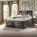 Acme Furniture King Ireland Bed Gray Oak