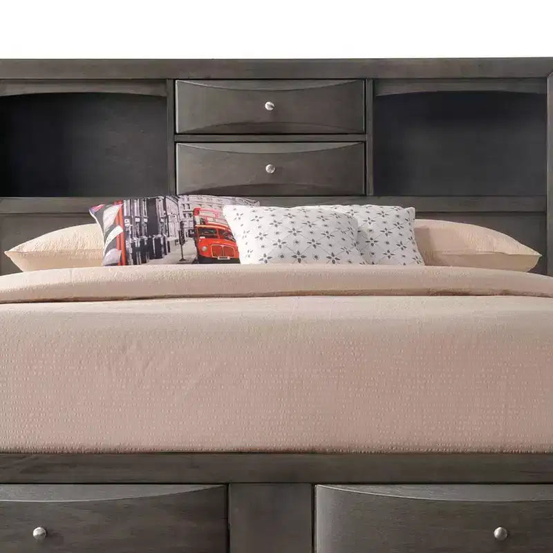 Acme Furniture King Ireland Bed Gray Oak