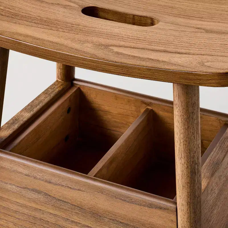 Storage Stool with Compartments Aged Oak - Hearth & Hand™ with Magnolia