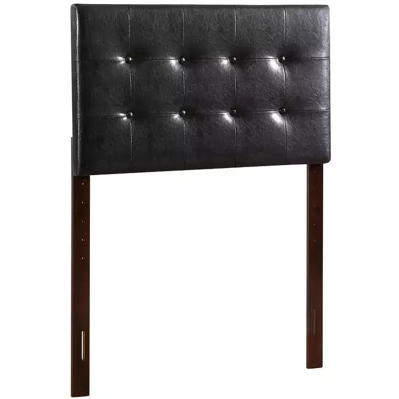 Passion Furniture Super Nova Twin Upholstered Tufted Panel Headboard
