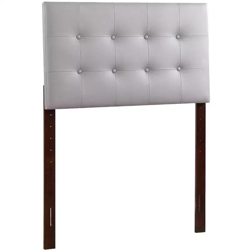 Passion Furniture Super Nova Twin Upholstered Tufted Panel Headboard