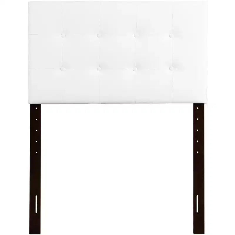 Passion Furniture Super Nova Twin Upholstered Tufted Panel Headboard
