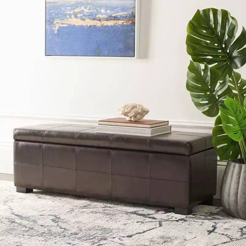 Madison Large Storage Bench - HUD8226 - Safavieh Couture