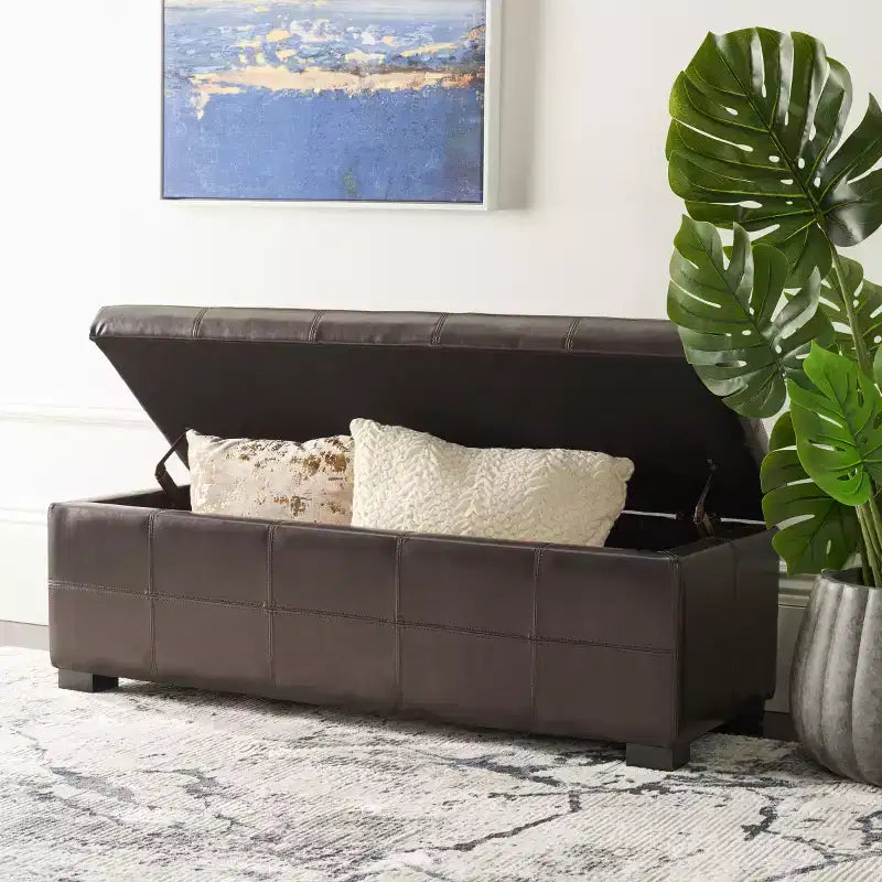 Madison Large Storage Bench - HUD8226 - Safavieh Couture