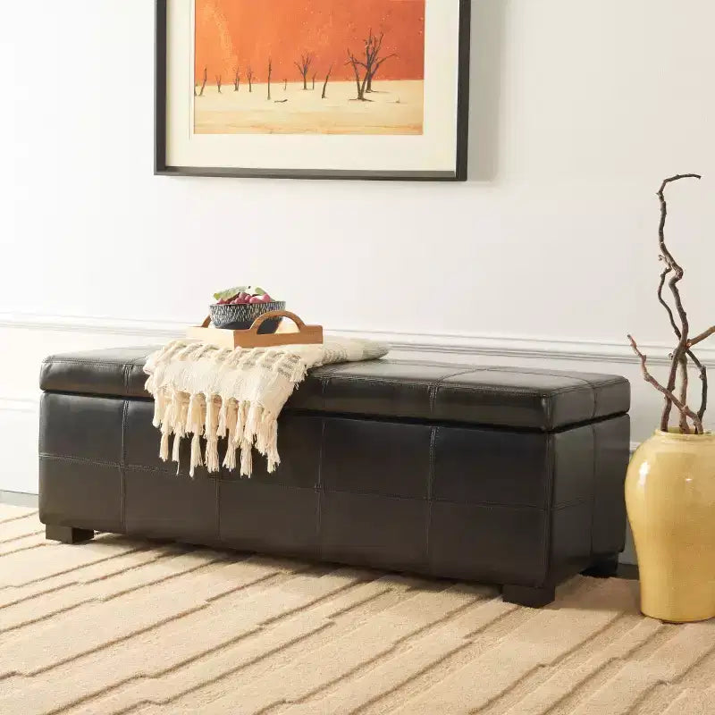 Madison Large Storage Bench - HUD8226 - Safavieh Couture