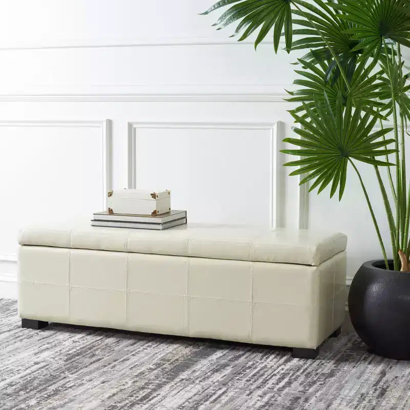 Madison Large Storage Bench - HUD8226 - Safavieh Couture