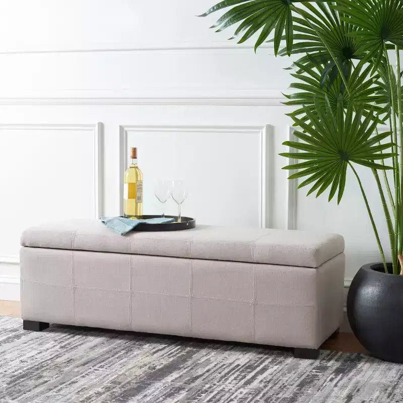Madison Large Storage Bench - HUD8226 - Safavieh Couture