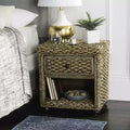 Musa 1 Drawer Nightstand - SEA8003 - Brown Wash - Safavieh