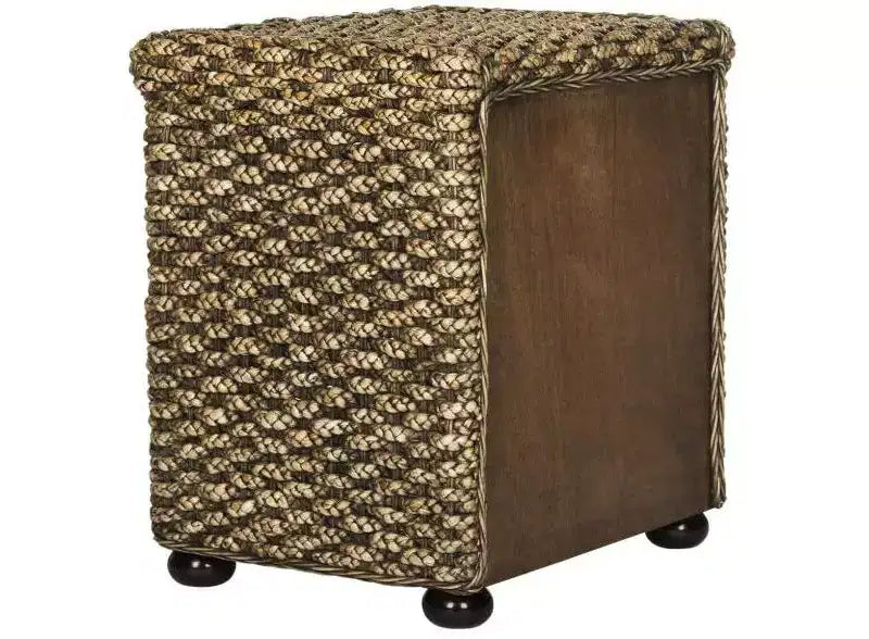 Musa 1 Drawer Nightstand - SEA8003 - Brown Wash - Safavieh