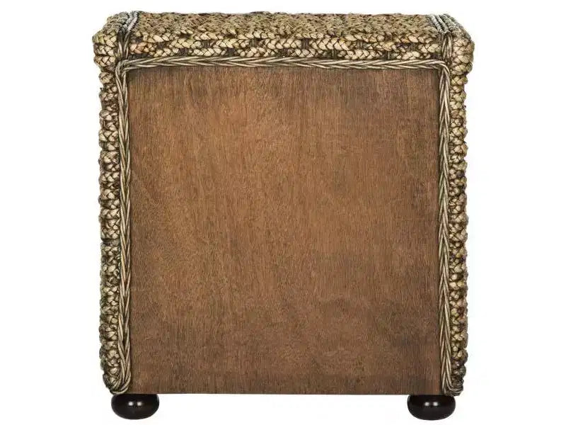 Musa 1 Drawer Nightstand - SEA8003 - Brown Wash - Safavieh