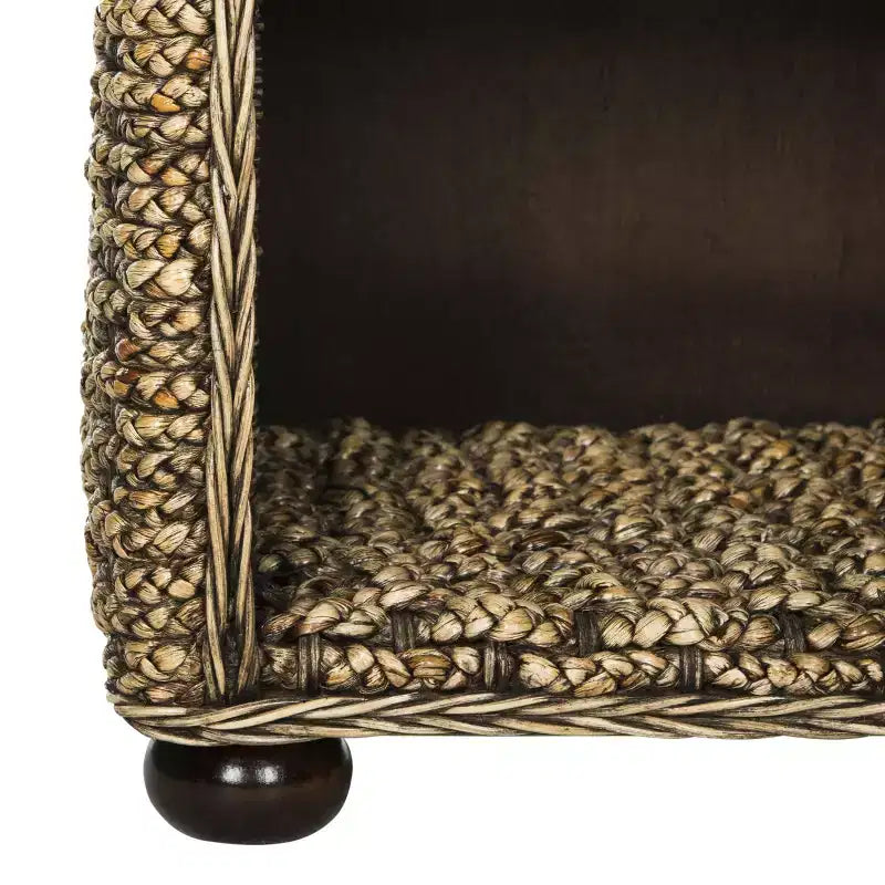 Musa 1 Drawer Nightstand - SEA8003 - Brown Wash - Safavieh