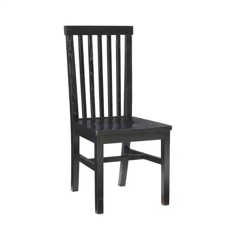 Set of 2 Percival Solid Wood Slat Back Side Chairs Linon