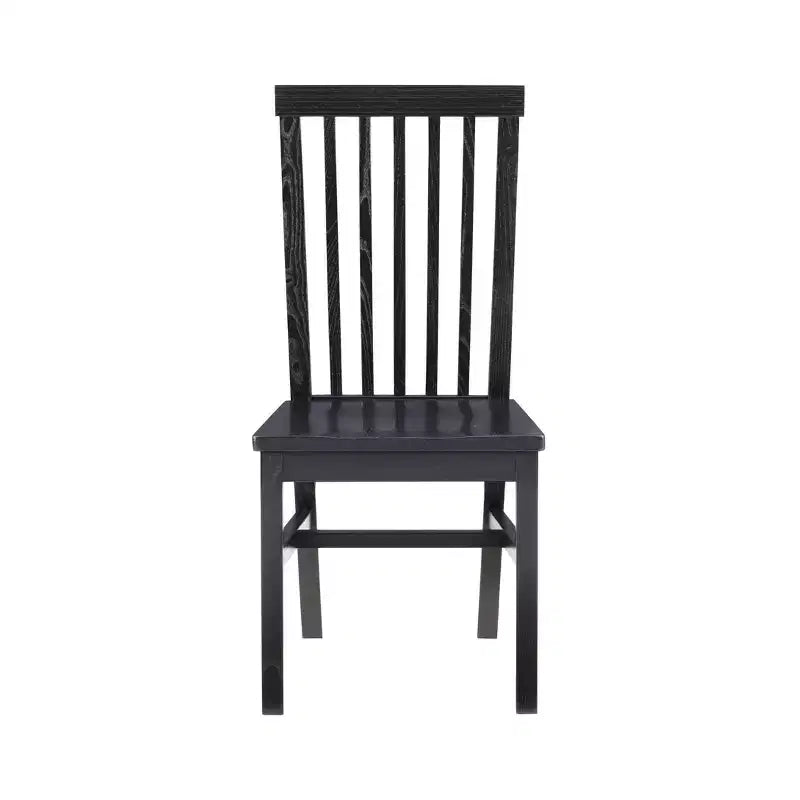 Set of 2 Percival Solid Wood Slat Back Side Chairs Linon