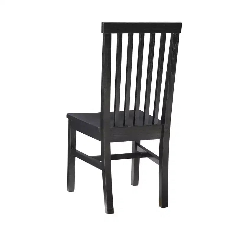 Set of 2 Percival Solid Wood Slat Back Side Chairs Linon