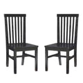 Set of 2 Percival Solid Wood Slat Back Side Chairs Linon