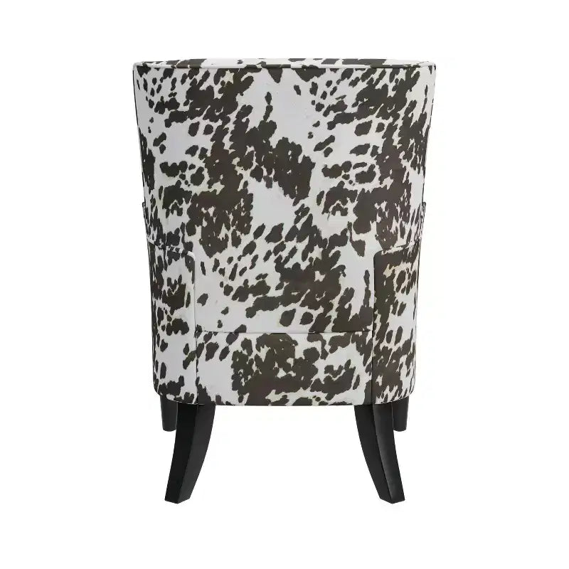 Handy Living Dakotah Flared Cow Print Armchair