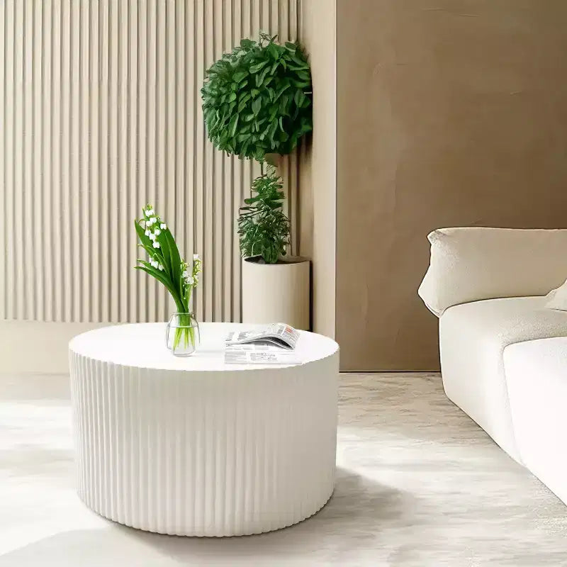 Set of 2, Wave Stripe Nesting Coffee Table Set for Living Room, Bedroom 4M - ModernLuxe