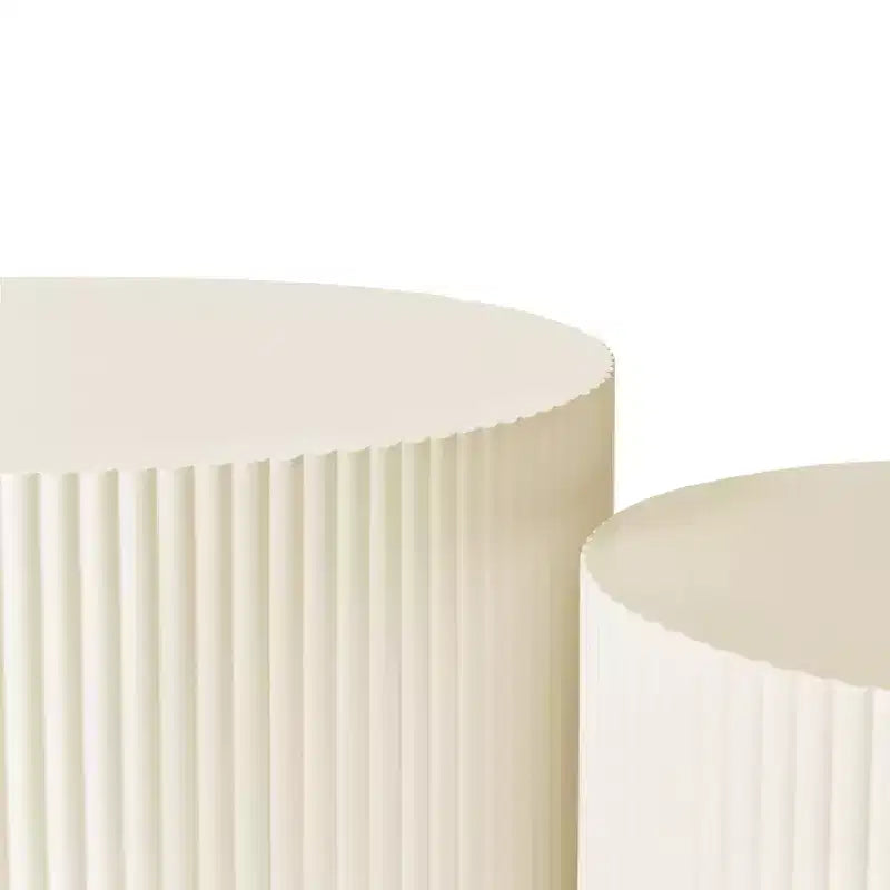 Set of 2, Wave Stripe Nesting Coffee Table Set for Living Room, Bedroom 4M - ModernLuxe