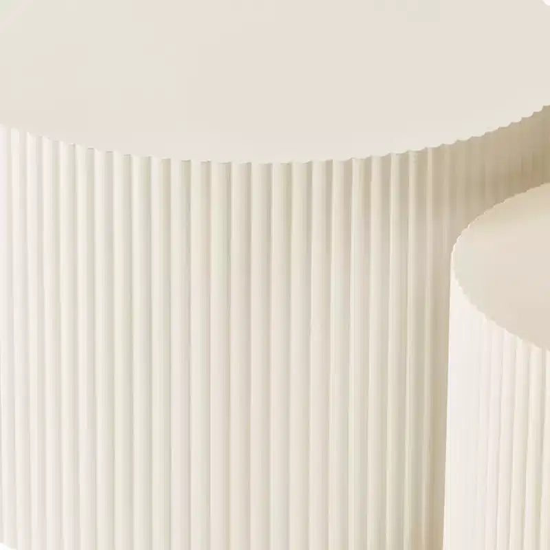 Set of 2, Wave Stripe Nesting Coffee Table Set for Living Room, Bedroom 4M - ModernLuxe