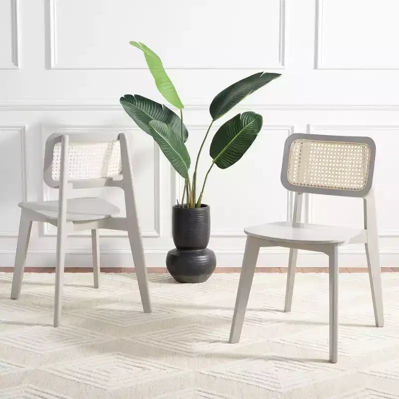 Luz Cane Dining Chair (Set of 2) - DCH1006 - Safavieh