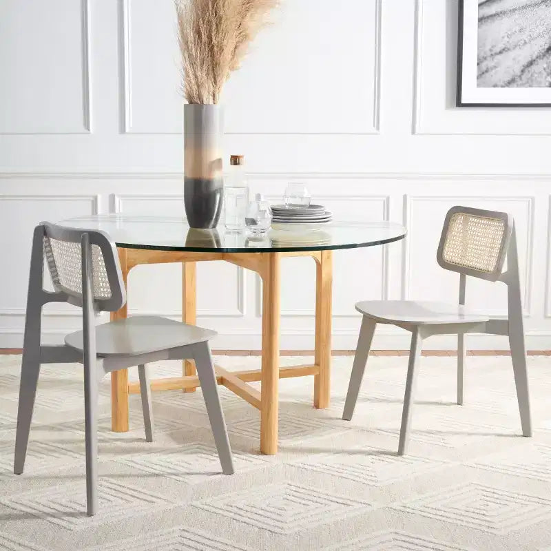 Luz Cane Dining Chair (Set of 2) - DCH1006 - Safavieh