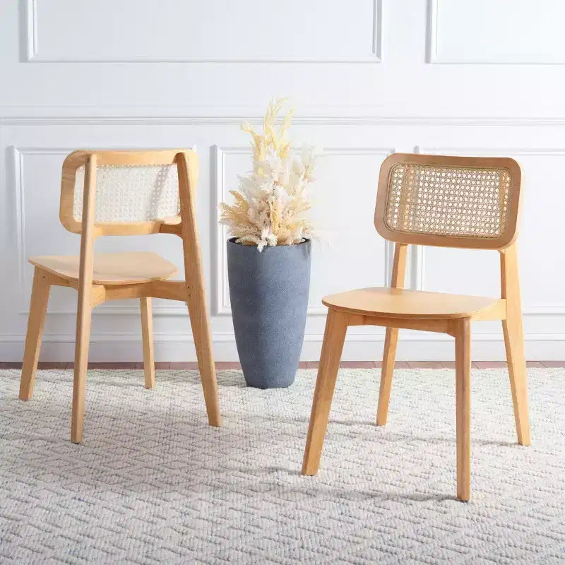 Luz Cane Dining Chair (Set of 2) - DCH1006 - Safavieh