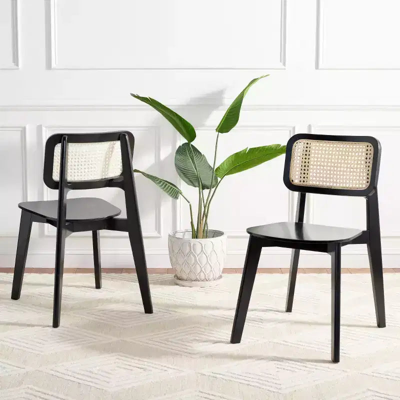 Luz Cane Dining Chair (Set of 2) - DCH1006 - Safavieh