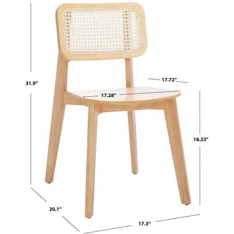 Luz Cane Dining Chair (Set of 2) - DCH1006 - Safavieh