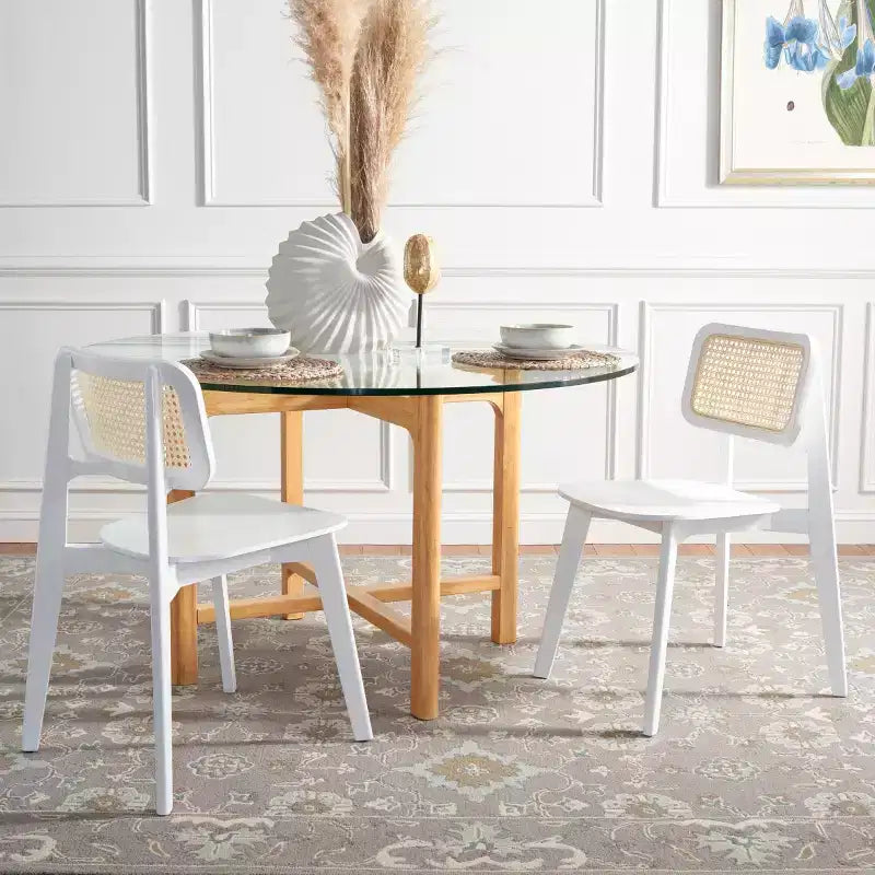 Luz Cane Dining Chair (Set of 2) - DCH1006 - Safavieh