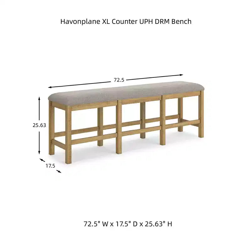 Signature Design by Ashley Havonplane 72 Counter Height Dining Bench