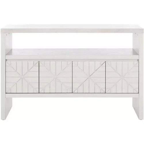 Zella 4 Door Console Table - CNS5004A - White - Safavieh